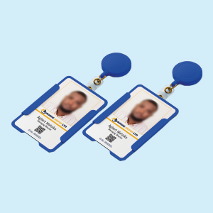 Custom branded ID cards with retractable badge reel Kampala Uganda